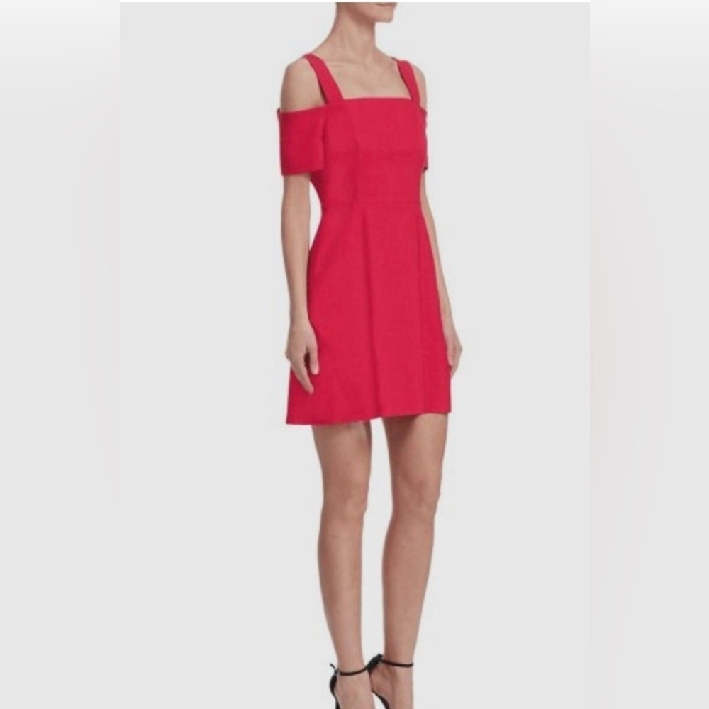 A.L.C. Calla Ramie Blend Cold Shoulder Dress